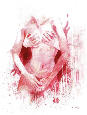 Jung | Lot 408 - X-Rated, dessin original très grand format à l’aquarelle. | Septimus
