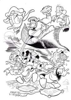 Valerio Held - 1 Original drawing - Topolino - "Paperali’ e i 40 baba’" - 2010 | Catawiki