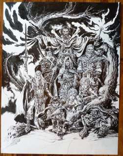 Pontet, Cyril - 1 Original drawing - Le Seigneur des Anneaux - Une autre Communauté de l’Anneau... - 2024 | Catawiki