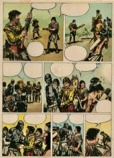Hans G. Kresse - Indianenreeks - De Gierenjagers - 1 coloration originale + cellule de film - 1978 | Catawiki