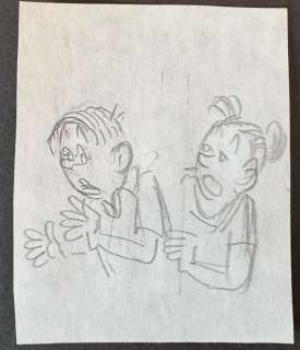 Pom - 1 Original preliminary drawing - Piet Pienter en Bert bibber 37 - Atoombrandstof Warwinkelarium - 1981 | Catawiki