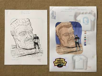 Torres, Daniel - 1 Dessin original + couleur originale - Roco Vargas - 1987 | Catawiki