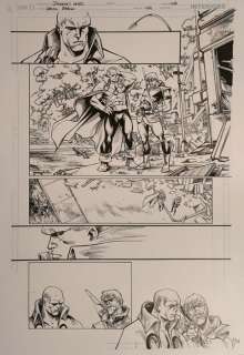 Diogenes Neves (Blue Lines) + Vicente Cifuentes (Inker) - 1 Original page - Green Arrow #4, Page 11 | Catawiki