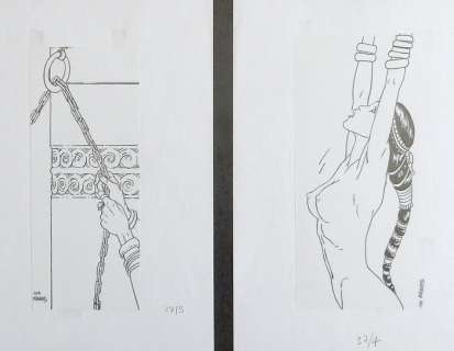 Miralles, Ana - 2 Original drawing - Djinn T10 - Le Pavillon des plaisirs - 2010 | Catawiki