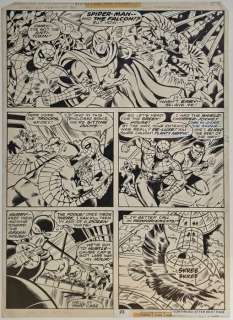 David Wenzel / Dan Green - 1 Original page - Marvel Team-Up - vol 1 - 71 "Spider-Man and Falcon" - 1978 | Catawiki