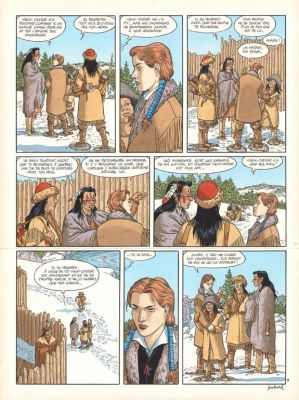 André Juillard | Planche originale n°09 - Beau-Ténébreux - Plume aux Vents | Daniel Maghen