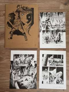 Candita, Giuseppe - 1 Original drawing - Dragonero - Cartelletta con copertina illustrata ed esclusiva più sequenza di 3 pagine tratte da "La guarigione | Catawiki