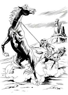 Gamba, Francesco - 1 Original drawing - Tex | Catawiki