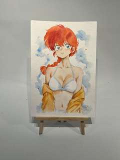 Zanella & Saras - 1 Original colour drawing - Ranma - Senshi in Swimsuit - 2025 | Catawiki
