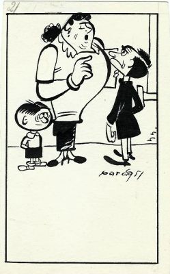 The Ink Archive | Original drawing – Humor – García Lorente | Origin Of Comics