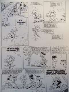 Seron - 1 Original page - De Mini-Vrouwtjes - Le Petites Femmes - A La Recherche du Sein Grêle [pagina 43] - 2006 | Catawiki