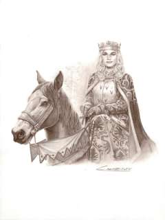 Caldéron, Jaime - 1 Original drawing - Les Reines de Sang - Isabelle - La Louve de France - 2014 | Catawiki