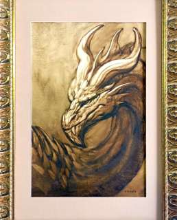 Ciruelo Encadré - Original Oil Painting – 578c (Dragon Profile) – Hand Signed | Catawiki