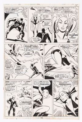 Lot 135 - DON HECK DAREDEVIL #105 COMIC BOOK PAGE ORIGINAL ART. | Hake’s