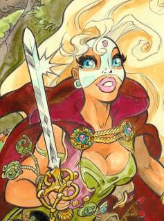 Danard, Jean-Pierre - 1 Colour pencil drawing - Marlysa - Marlysa et le Machaon - 2025 | Catawiki