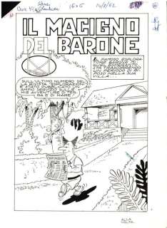 Colantuoni, Tiberio - 16 Original page - Cucciolo #10 - "Il macigno del barone" - 1963 | Catawiki