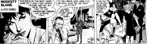 O’Donnel. | Peter. Â« Modesty Blaise Â». Encre de Chine pour le strip 1254. | Tessier Sarrou