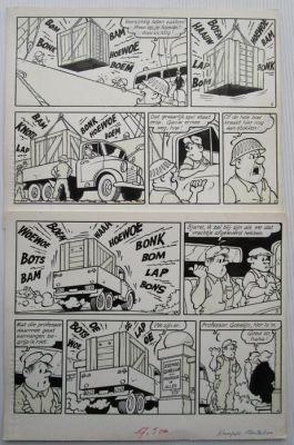 Nys, Jef - 1 Original page - Jommeke 31 - Knappe Mataboe - openingspagina - 1967 | Catawiki