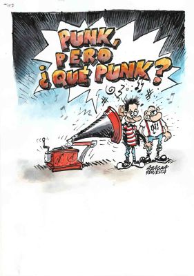 Carlos Azagra | Original cover: punk pero que punk? – Azagra y Revuelta | Origin Of Comics