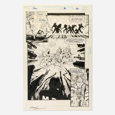 Amanda Conner, Excalibur #80 Story Page 21 Original Art (Marvel Comics, 1988) | Landry Pop Auctions