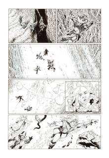 PELLET Philippe - Planche originale 33 des FORETS D‘OPALE par Philippe PELLET
