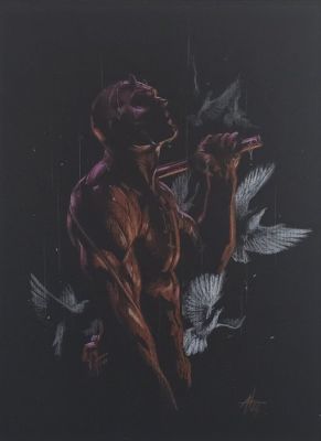 Dell‘otto, Gabriele - 1 Original colour drawing - Daredevil