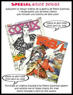 Pedro Espinosa | Special Sant Jordi 2026 – Cómic: Internacional Comix / 1984 – Espinosa | Origin Of Comics