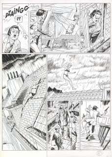 Philippe Aymond - Planche originale n°31 accompagnée de sa mise en couleurs - Lady S.