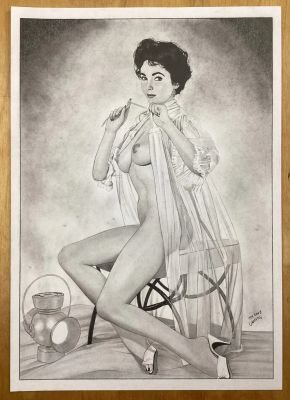 Elizabeth Taylor Pin-Up | Stuart Ng Books