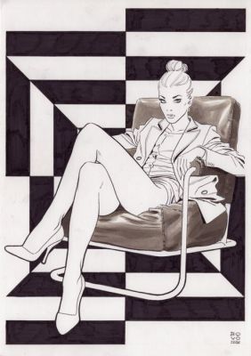 Bovo, Lorenzo - 1 Original colour drawing - Diabolik - Eva - 2026 | Catawiki