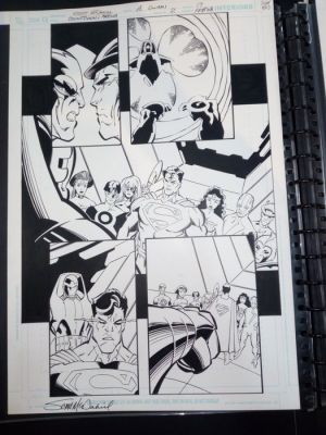 Scott Mcdaniel - 1 Original page - Superman - countdown arena wonder woman flash | Catawiki