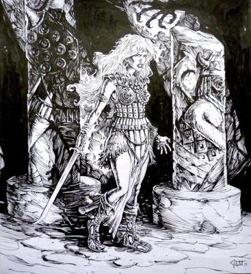 Pontet, Cyril - 1 Original drawing - Epic Marvel - Marada the She-wolf (Claremont’s Red Sonja) - 2025 | Catawiki