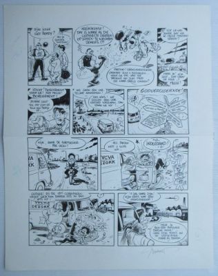 Bosschaert, Jan - 1 Original page - De Geverniste vernepelingskes - Bart de Pauw - Plaat 4 | Catawiki