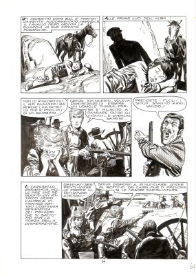 Sergio Tarquinio - Tavola originale "Storia del West" - Pagina 64 | Love Original Art