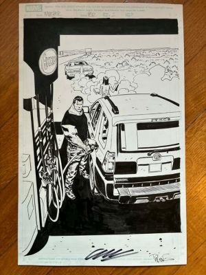Garth Ennis & Goran Parlov - 1 Original page - The Punisher - 2007 | Catawiki