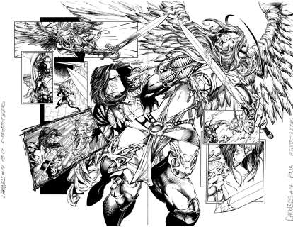 Joe Benitez, Joe Weems V, Marco Galli - darkness 14 pg 17-18 dps