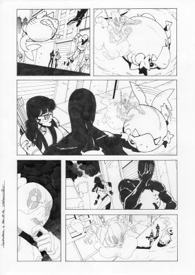 Continue Shopping | GWENPOOL #4 PAGE 14 ORIGINAL PAGE BY STEFANO NESI | Scott’s Collectables