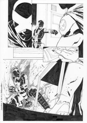 Continue Shopping | GWENPOOL #5 PAGE 4 ORIGINAL PAGE BY STEFANO NESI | Scott’s Collectables