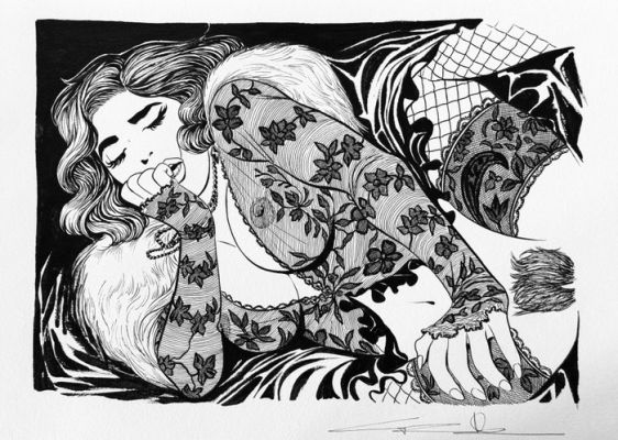 Candita, Giuseppe - 1 Original colour drawing - La belle Epoque - Morrigan - 2026 | Catawiki