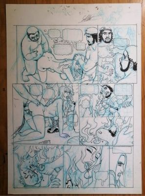Gambedotti, Atilio - 1 Original page - Flora vol #1 - "BIENVENEU DANS LA MONDE DE LA BD" - 2006 | Catawiki