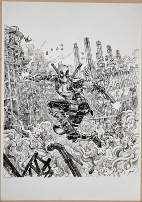 Continue Shopping | DEADPOOL MARVEL SNAP (VINCENZO RICCARDI ORIGINAL ART) | Scott’s Collectables