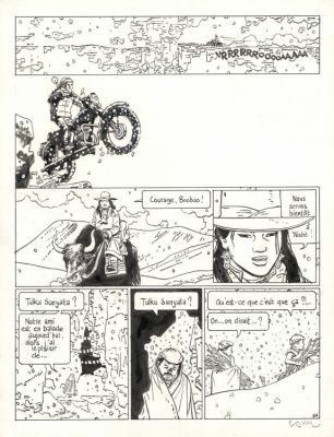 Cosey | Planche originale n°34 - La Piste de Yéshé - Jonathan | Daniel Maghen