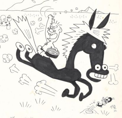 Sonoyama, Shunji - 1 Original drawing - Gon, The Stone-Age Boy - Giatrus, il primo uomo - 1983 | Catawiki