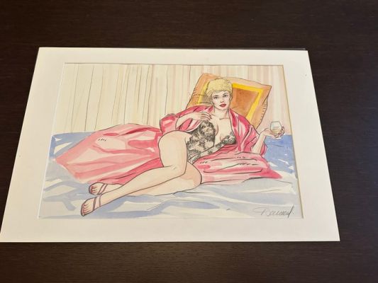 Renaud (Denauw, Renaud) - 1 Original colour drawing - Jessica Blandy, pour La Boutique du Bédéphage - 1999