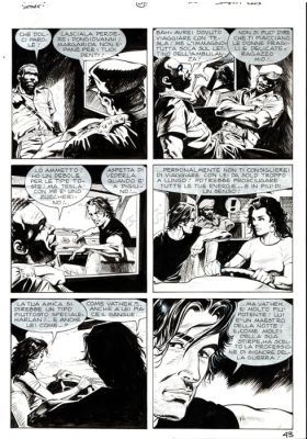 Dotti, Maurizio - 3 Original page - Dampyr #40 - "Vathek!" - 2003 | Catawiki
