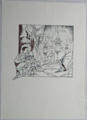 Paul Geerts - 1 Original cover - Suske en Wiske - Het kristallen kasteel - 1992 | Catawiki