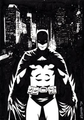 Juan Albarran - 1 Original drawing - Batman - City Night - 2020