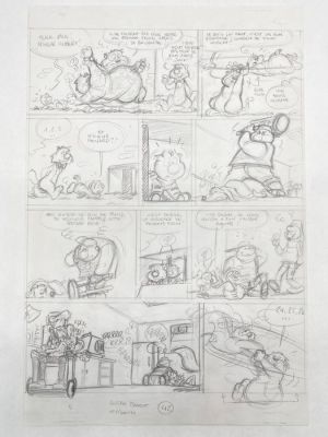 Colman, Stéphane - 1 Original preliminary page - Billy the Cat