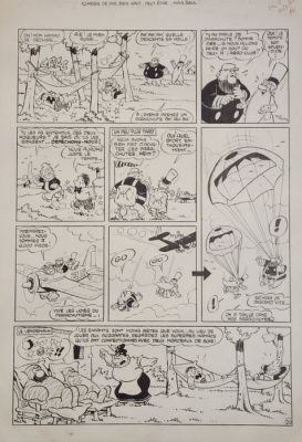 Jean Cézard - 1 Original page - Pim Pam Poum - N°38, planche 20 - 1963 | Catawiki