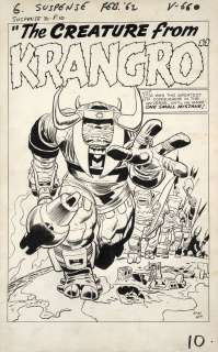 Kirby Jack Jacob Kurtzberg Dit (1917-1994) | THE CREATURE FROM KRANGRO | Artcurial